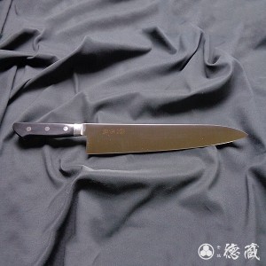 牛刀　黒ハンドル　300mm/両刃/ＡＵＳ８/黒ハンドル/日本製/徳蔵刃物・TOKUZO KNIVES・JAPAN・Kitchen Knives・包丁