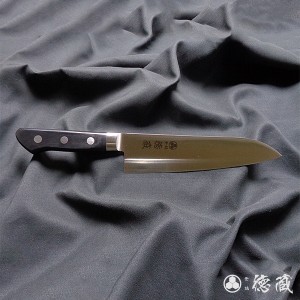 ＡＵＳ８　三徳　黒ハンドル　180mm/両刃/ＡＵＳ８/黒ハンドル/日本製/徳蔵刃物・TOKUZO KNIVES・JAPAN・Kitchen Knives・包丁