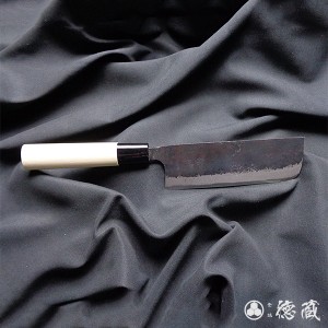 菜切ハガネ包丁　120mm/両刃/青紙2号/朴/日本製/徳蔵刃物・TOKUZO KNIVES・JAPAN・Kitchen Knives・包丁