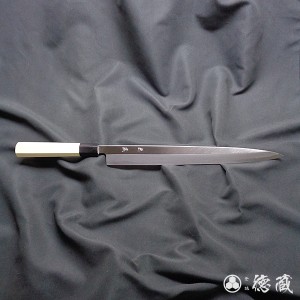 白二　柳刃包丁　朴八角柄　330mm/片刃/白紙2号/朴/日本製/徳蔵刃物・TOKUZO KNIVES・JAPAN・Kitchen Knives・包丁