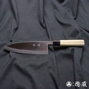 白二　左出刃包丁　朴八角柄　210mm/左片刃/白紙2号/朴/日本製/徳蔵刃物・TOKUZO KNIVES・JAPAN・Kitchen Knives・包丁