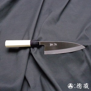 青二　出刃包丁　朴八角柄　135mm/片刃/青紙2号/朴/日本製/徳蔵刃物・TOKUZO KNIVES・JAPAN・Kitchen Knives・包丁