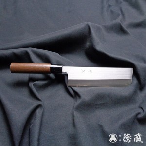 菜切ステンレス包丁　165mm/両刃/AUS8/胡桃/日本製/徳蔵刃物・TOKUZO KNIVES・JAPAN・Kitchen Knives・包丁