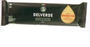 イタリア産　最高級デルヴェルデ（Delverde)N.3 スパゲティーニ　　太さ約１.6mm　500ｇ 　デュラム小麦セモリナ