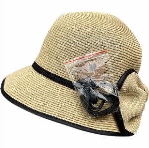 レディース和風シンプル夏新品帽子上品夏女性用帽子麦わら 麦わら帽 麦藁帽子ビーチハット 夏日海岸休日ビーチ旅行 日よけ 麦わら帽子PU