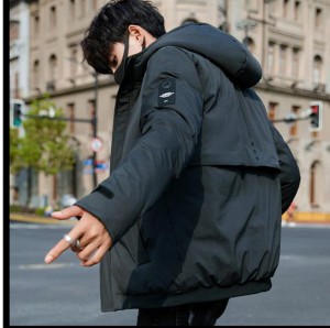 人気メンズファッション　ダウンジャケット 冬季着 通勤コート アウターコート フード付き  厚手 ビッグサイズ 韓国スタイル上着厚く綿服