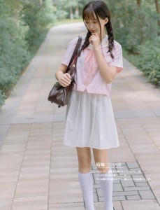 小桜浅粉♪新作コスプセーラー服　短袖長袖正統JK制服コスプレセーラー襟セーラー服制服ミニスカート学院風ロリータ セットアップ 　