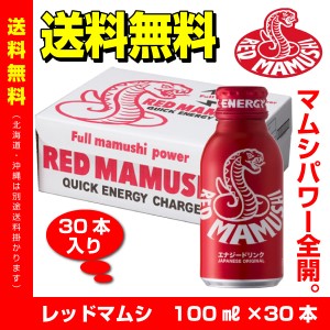 送料無料／RED MAMUSHI (レッドマムシ) 100ml×30本 エナジードリンク 栄養ドリンク