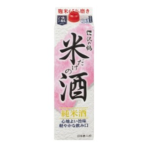 沢の鶴 米だけの酒 パック 純米酒 1800ml  日本酒 清酒