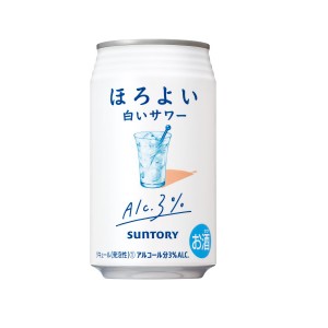 送料無料 サントリーチューハイ ほろよい 白いサワー  350ml×24本 1ケース