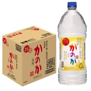 送料無料 かのか 麦 25度 甲乙混和焼酎 ペットボトル 2.7L×6本 アサヒ 2700ml むぎ焼酎