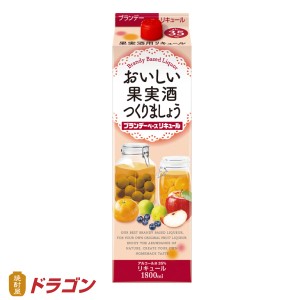 おいしい果実酒つくりましょう ブランデーベースリキュール ゴードー 35% 1.8L 合同酒精