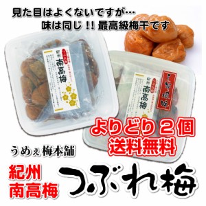 送料無料 紀州南高梅 つぶれ梅 よりどり2個 480g入り 梅干 うめぼし うす塩仕立て