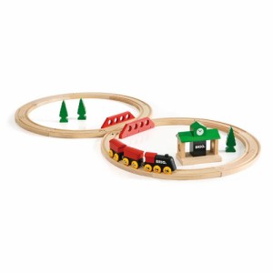 BRIO ブリオ レールウェイセット クラシックレール８の字セット 〜BRIOの大人気玩具・木製レールセットシリーズ！対象年齢が2歳からのク