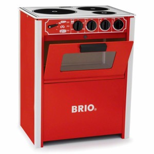 BRIO ブリオ レンジ（赤） 〜BRIOのおままごとキッチンシリーズ。クラシックなデザインが素敵な木製キッチンです。