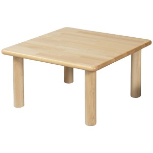 ブロック社 角テーブル 60＜H33＞ 〜幼稚園・保育園にオススメなブロック社の木製子供用家具。耐久性が優れたテーブルです。【2歳児用】