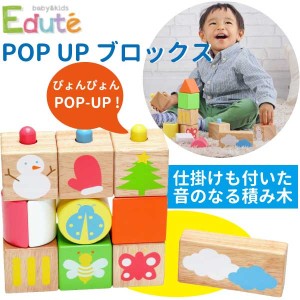 Edute エデュテ POP UP ブロックス  | はじめての木のおもちゃに安心安全なEdute エデュテの知育のおもちゃ。