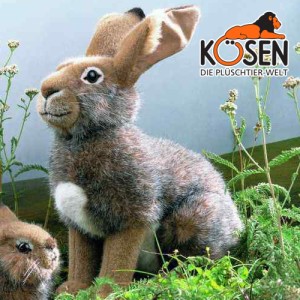 KOESEN ケーセン社 野うさぎ 5100 〜ドイツ・KOESEN/KOSEN（ケーセン社）の動物のぬいぐるみ。愛らしい表情の兎（うさぎ/ウサギ）のぬい