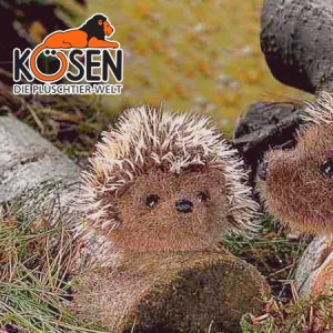 KOESEN ケーセン社 モヘアハリネズミ (ミニ) 5180 〜ドイツ・KOESEN/KOSEN（ケーセン社）の動物のぬいぐるみ。愛らしい表情のはりねずみ