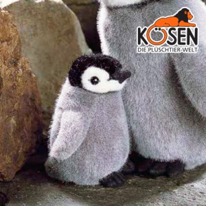 KOESEN ケーセン社 皇帝ペンギン (ミニ) 3690 〜ドイツ・KOESEN/KOSEN（ケーセン社）の動物のぬいぐるみ。愛らしい表情のペンギンのぬい