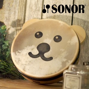 SONOR ゾノア社 くまタンバリン 〜ドイツ有数の打楽器メーカーSONOR（ゾノア社）の幼児楽器「オルフシリーズ」。初めて与える楽器こそ高