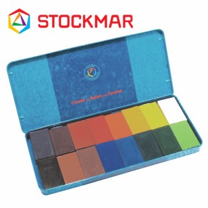 [メール便可] Stockmar シュトックマー社 蜜ろうクレヨン ブロッククレヨン 16色 缶 〜イツ、Stockmar（シュトックマー社）の高い透明感