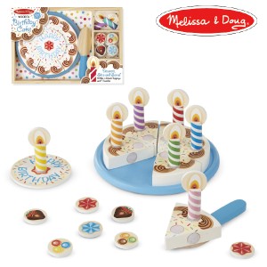 Melissa & Doug メリッサ＆ダグ バースディケーキ 木製おままごと ~ ３歳、4歳のお誕生日やクリスマスプレゼント。