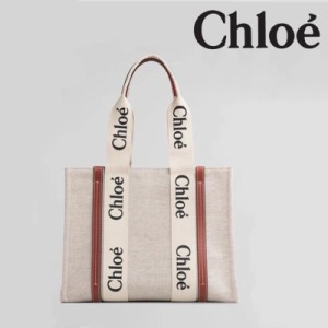 Chloe クロエ 新品 一点限定 chloe WOODY キャンバス ミディアム トートバッグ ブランド レディース バッグ 鞄 トートバッグ キャンバス