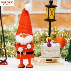 ノルディカニッセ そりを引いたサンタ NRD120060 木製 人形 デンマーク クリスマス プレゼント ギフト 飾り 窓 子供 大人 おもちゃ 北欧 
