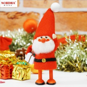 ノルディカニッセ プレゼントを持ったサンタ NRD120063 木製 人形 デンマーク クリスマス プレゼント ギフト 飾り 窓 子供 大人 おもちゃ
