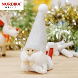 ノルディカニッセ 寝転がるサンタ サイレントナイト NRD120609 木製 人形 デンマーク クリスマス プレゼント ギフト 飾り 窓 子供 大人 