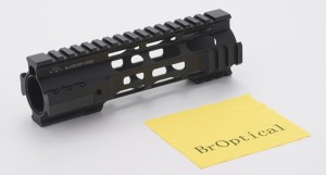 Broptical クラシック M-LOK ハンドガード 7inch 7インチ サバゲー パーツ タクティカルハンドガード ブラック BK 黒 マルイ VFC G&G 対