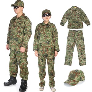 Broptical ベルト付 BDU 自衛隊 戦闘服 迷彩服 上下 野球帽 セット S/M/L/XL 自衛隊タイプ　サバゲー 装備 コスプレ 服装 サバイバルゲー