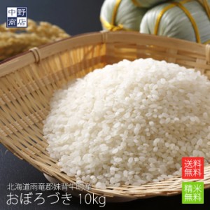 無農薬 米 玄米 北海道産 おぼろづき 10kg 特別栽培米（節減対象農薬 栽培期間中不使用 化学肥料（窒素肥料）栽培期間中不使用） 雨竜郡