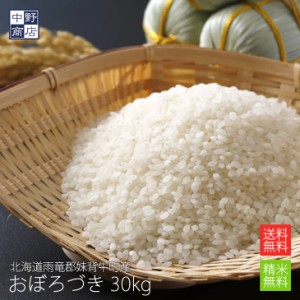 無農薬 米 玄米 北海道産 おぼろづき 30kg 特別栽培米（節減対象農薬 栽培期間中不使用 化学肥料（窒素肥料）栽培期間中不使用） 雨竜郡