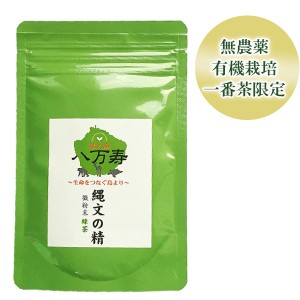 縄文の精 微粉末緑茶（50g ）【 無農薬 有機栽培 】 [M便 1/4]