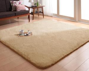 ラグ カーペット ラビットファータッチマイクロファイバーラグ Sucre シュクレ 長方形 130×185cm 送料無料