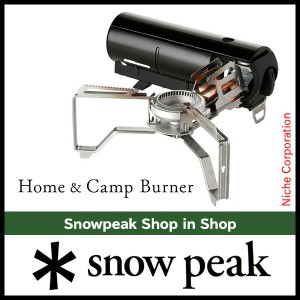 スノーピーク HOME&CAMPバーナー ブラック snow peak [ GS-600BK ] キャンプ バーナー アウトドア カセットコンロ 折り畳み コンロ 折畳