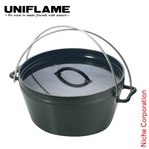 ユニフレーム クッカー UFダッチオーブン 10インチ UNIFLAME 660942 キャンプ ダッジオーブン 鍋 ダッヂ アウトドア 本体 料理 鉄 チキン