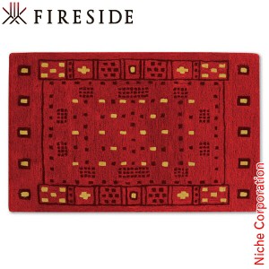 ファイヤーサイド ( FIRESIDE ) ハースラグ ラスティック レッド [ 52912 ] 薪ストーブ ラグ 暖炉 敷き物 絨毯 ウール