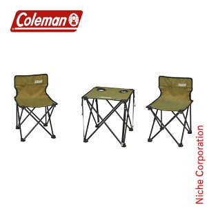 コールマン ( Coleman ) コンパクトチェアテーブルセット オリーブ [ 2000038841 ] アウトドア テーブル キャンプ チェア セット 椅子 机