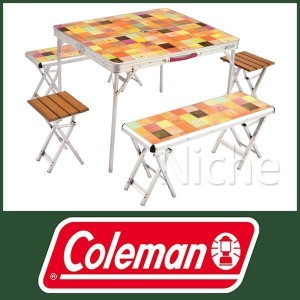 コールマン ナチュラルモザイク ファミリーリビングセットプラス Coleman [ 2000026757 ] バーベキュー テーブル