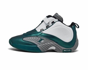  バスケットシューズ バッシュ   リーボック Reebok Answer 4 Mid　 Deep Teal/White   