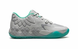  バスケットシューズ バッシュ  ラメロボール  プーマ Puma MB.01 Lo  UFO Gray/Teal   