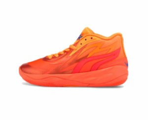  バスケットシューズ バッシュ  ラメロボール  プーマ Puma MB.02 GS Ultra Orange   