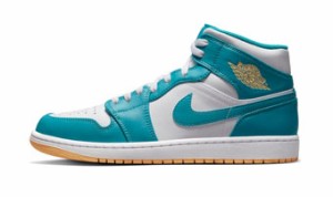  バスケットシューズ バッシュ スニーカー   ジョーダン Jordan Air Jordan 1 Mid Aqua tone 