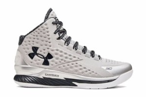  バスケットシューズ バッシュ   アンダーアーマー UnderArmour Curry 1 Retro BHM Silver/