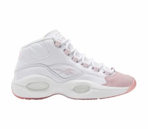  バスケットシューズ バッシュ スニーカー   リーボック Reebok Question Mid Atomic Pink GS