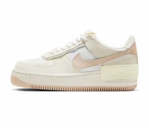 シューズ スニーカー  フォース1  ナイキ Nike Wmns Air Force 1 SHADOW W White/Beig