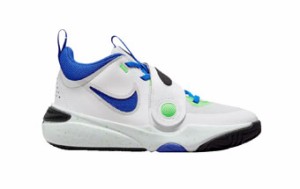  バスケットシューズ バッシュ   ナイキ Nike Team Hustle D11 GS GS White/Blue   【G